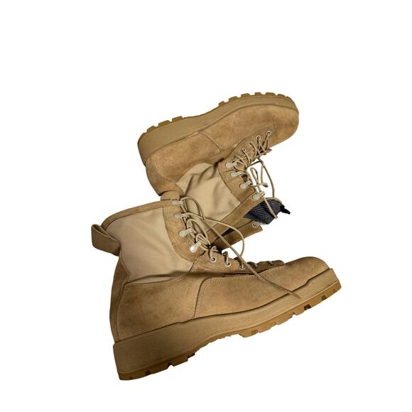 McRae Footwear Combat Boots Mens Size 10 Tan Desert Gore-Tex Vibram Sole US Army - Picture 1 of 12